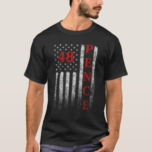 T-shirt Mike Pence 2028 Président American Flag USA Amériq