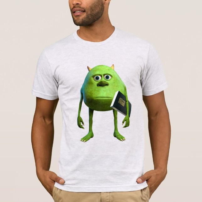 T-shirt Mike Wazowski con Biblia - Premium (Devant)
