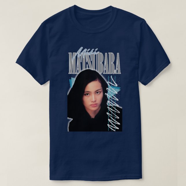 T-shirt Miki Matsubara Retro Citypop Fan Art Design (Design devant)