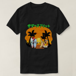 T-shirt Mikitiez été windsurf bananasplie glace