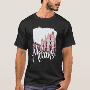 T-shirt Milan Italie Peinture Souvenir  1