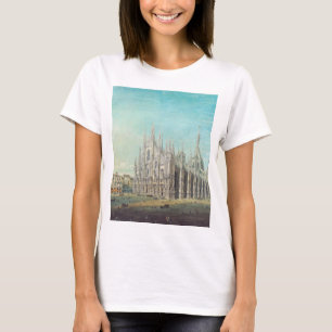 T-shirt Milan Piazza del Duomo années 1850 par Carlo Bosso