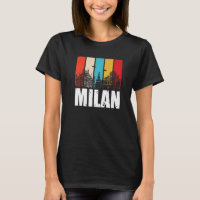 Milan Skyline Retro Italie Du Nord Italie Milan C