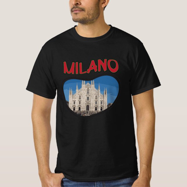 T-shirt Milan ville en Italie (Devant)