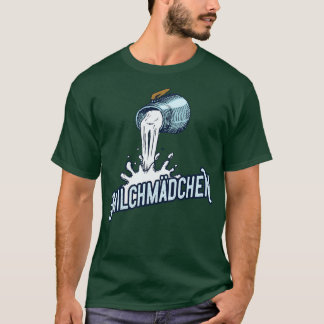 T-shirt Milchmdchen Milchkanne Landwirtin 1