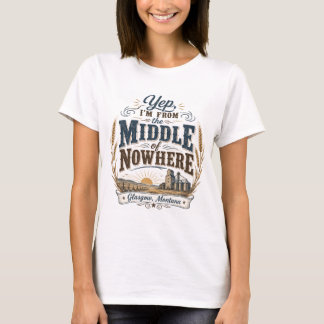 T-shirt Milieu de nulle part Glasgow Montana