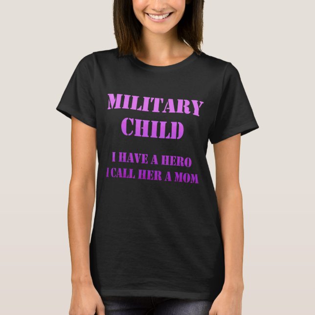 T-shirt Militaire Mois Purple Up Hero (Devant)
