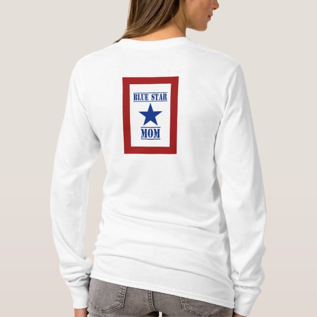 T-shirt Militaires de maman d'étoile bleue (Dos)
