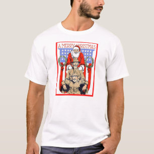 T-shirt Militaires vintages une chemise de Joyeux Noël