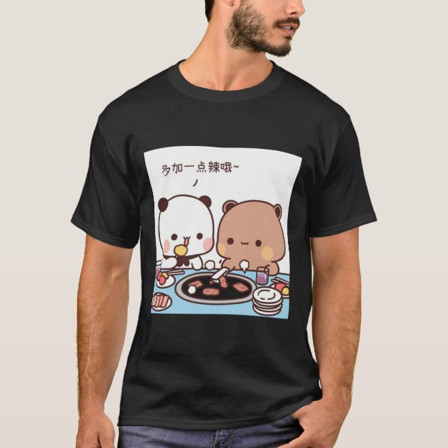T-shirt milk and mocha,milk and mocha bear,cute bears,milk (Devant)