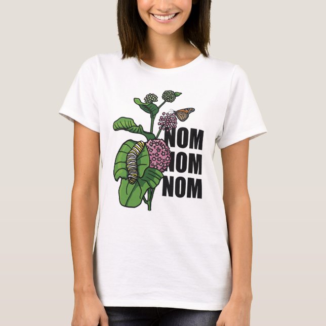 T-shirt Milkweed de Caterpillar de papillon de monarque de (Devant)