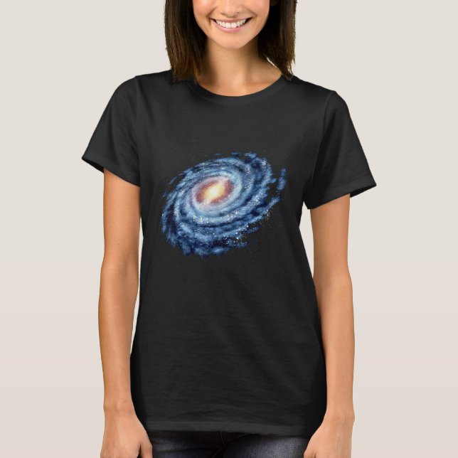 T-shirt Milky Way in Space (Devant)