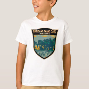 T-shirt Mille Palms Oasis Preserve Californie Vintage T
