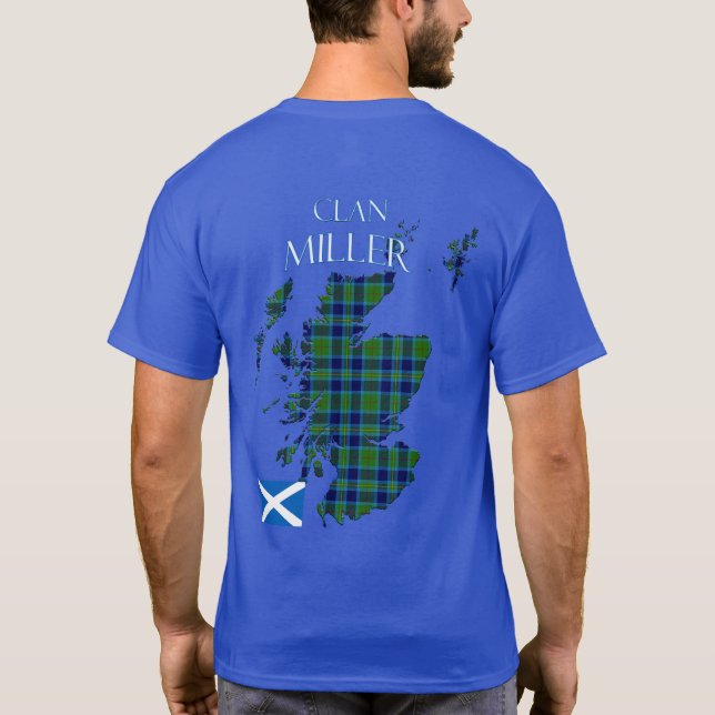 T-shirt Miller Scottish Clan Tartan Scotland (Dos)