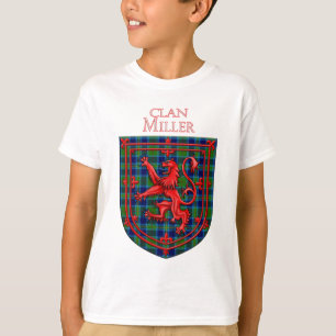 T-shirt Miller Tartan Scottish Plaid Lion Rampant