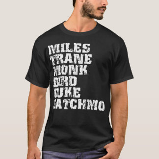 T-shirt Milles de jazz Coltrane Monk Parker Ellington