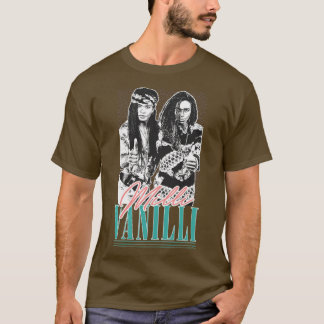 T-shirt Milli Vanilli Style Vintage 90s Design esthétique