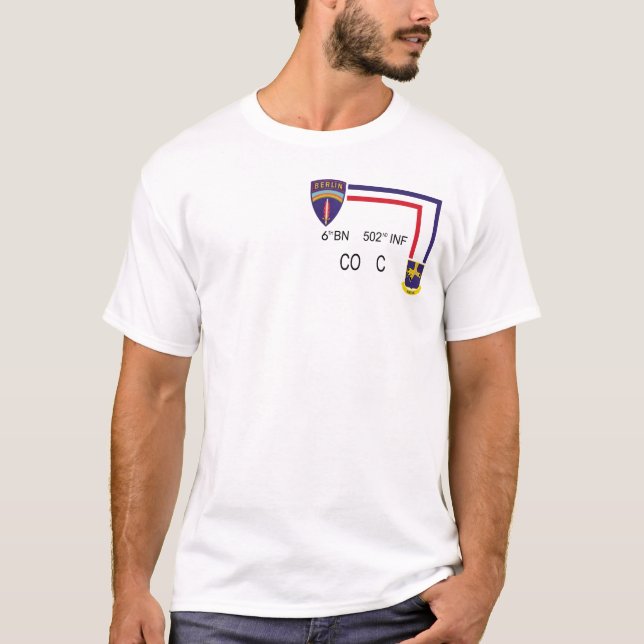 T-shirt MILLIARD 502nd FNI Co C de chemise 6ème de pinte (Devant)
