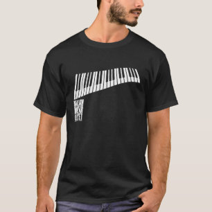 T-shirt Million de piano de quartet du dollar - blanc