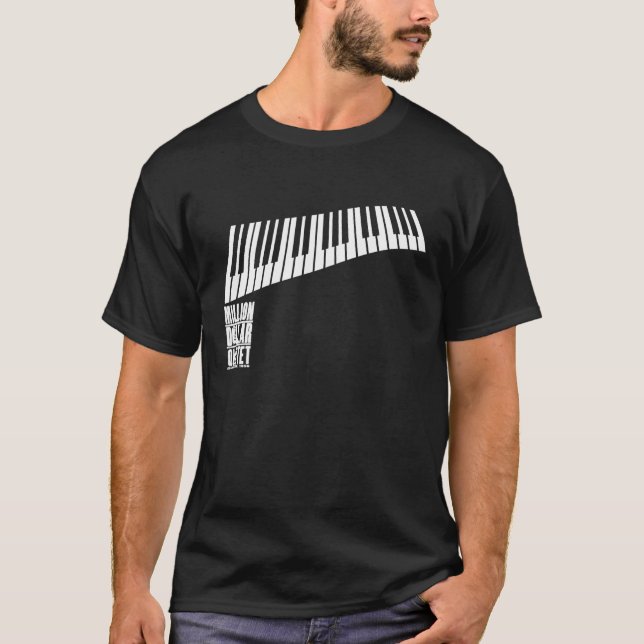T-shirt Million de piano de quartet du dollar - blanc (Devant)