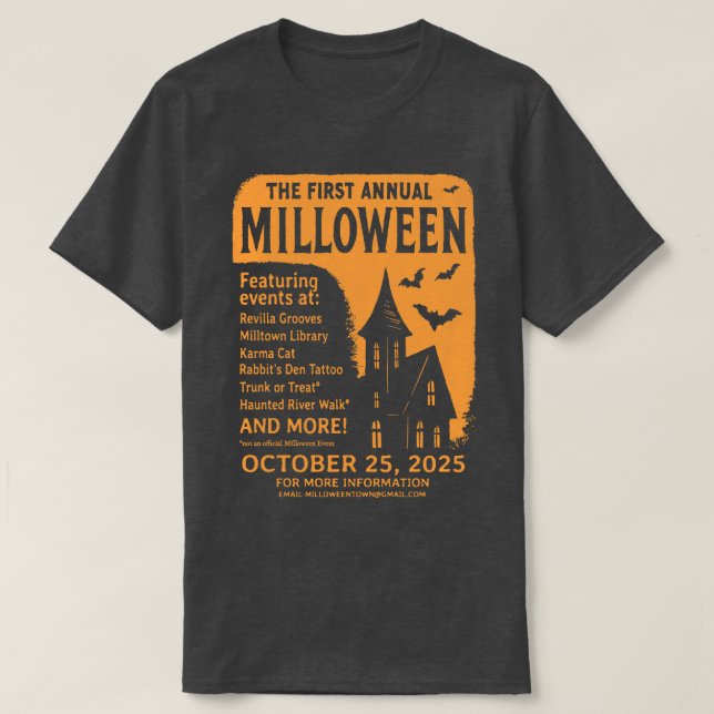 T-shirt Milloween 2025 Tee (Design devant)