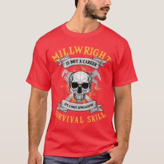T-shirt Millwright Image On Back Of Clothing boy girl funn