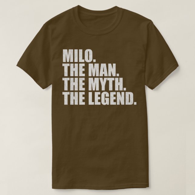 T-shirt MiloMilo Nom Milo prénom Milo (Design devant)