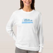 Milton Massachusetts Moderne Long Sleeve T Chemise