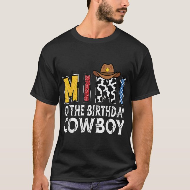 T-shirt Mimi 1Eanniversaire Cowboy Ouest (Devant)