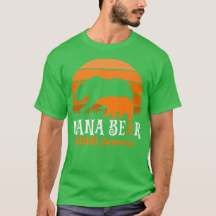 T-shirt Mimi Bear TDAH Maman Journée nationale de sensibil
