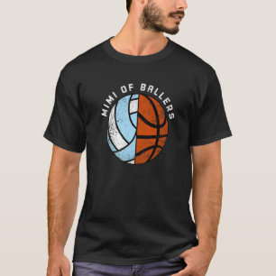 T-shirt Mimi De Ballers Funny Volleyball Basketball Mimi P