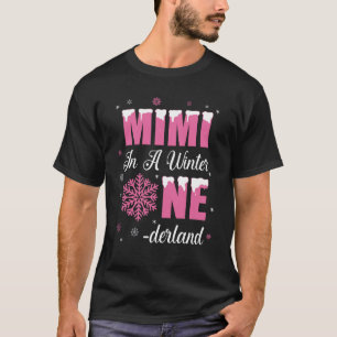 T-shirt Mimi De La Fille Anniversaire Hiver Onederland 1er