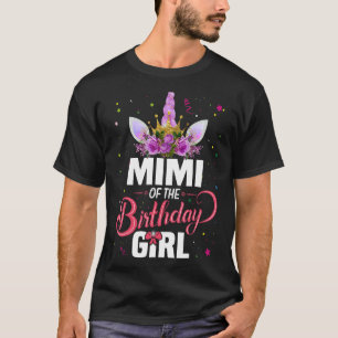 T-shirt Mimi De La Fille Anniversaire Princesse Matching F