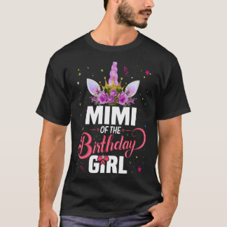 T-shirt Mimi De La Fille Anniversaire Princesse Matching F