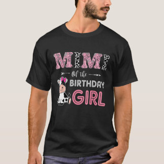 T-shirt Mimi de l'anniversaire fille ferme vache grand-mèr