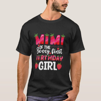 T-shirt Mimi Du Berry Premier Anniversaire Fille Anniversa