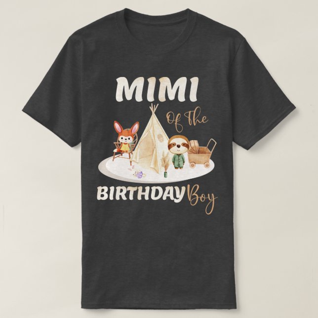 T-shirt Mimi Du Garçon D'Anniversaire (Design devant)
