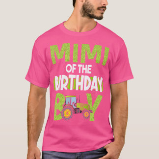 T-shirt Mimi du grand-père de l'anniversaire Tracteurs de