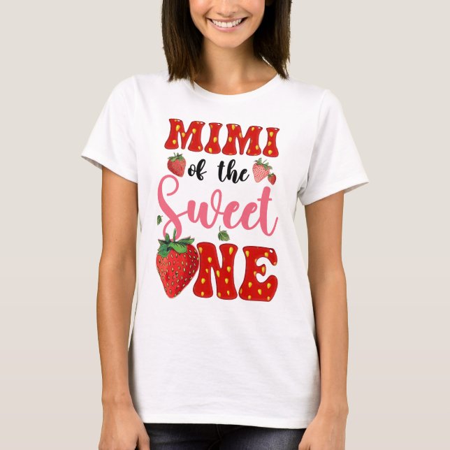 T-shirt Mimi Of Sweet One Strawberry Frist 1er anniversair (Devant)