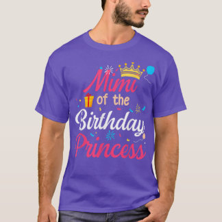T-shirt Mimi Of The Birthday Princess Cute Mom Mama 