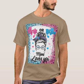 T-shirt Mimi rose ou bleu Messy Bun Bleached Genre Reveil