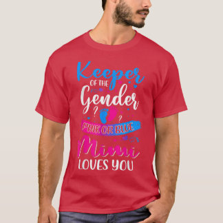 T-shirt Mimi Rose Ou Bleu Vous Aime Garder Révélation De S