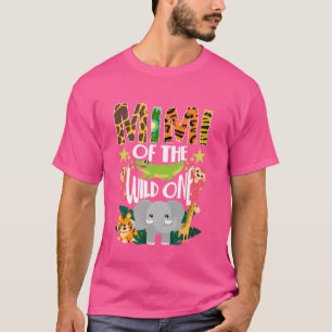 T-shirt Mimi Safari 1er anniversaire Wild One Zoo Jungle A