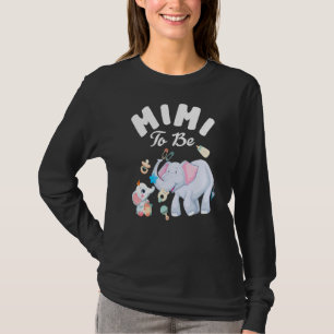 T-shirt Mimi to Be Elephant Baby shower Fête des Mères