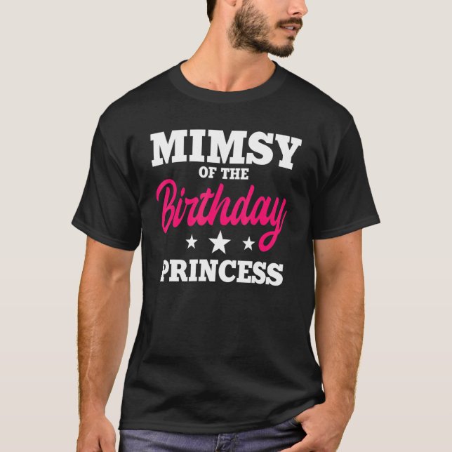 T-shirt Mimsy De L'Anniversaire Princess Party Anniversair (Devant)
