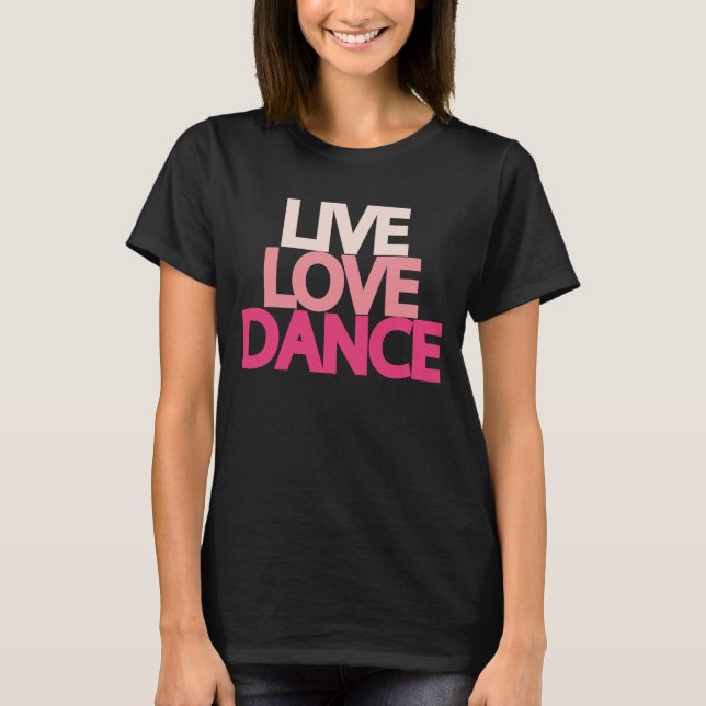T-shirt mince vivant de brun foncé de danse (Devant)