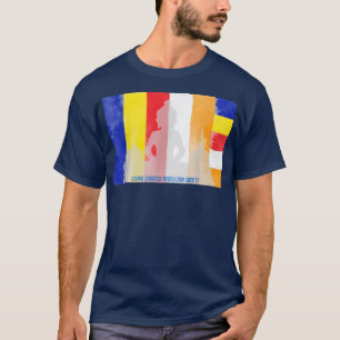 T-shirt Mindfulness Bouddha Drapeau Bouddhiste Spirituel Y