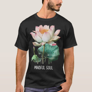 T-shirt Mindfult Dire Minimal Yoga Tee Minutieux Âme