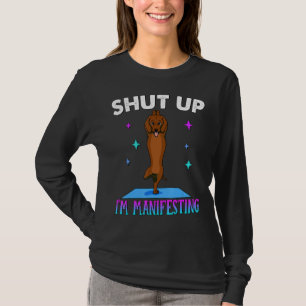 T-shirt Mindfult Pour Femmes Yoga Chien Méditation Zen