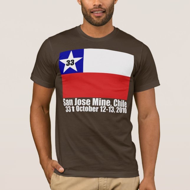 T-shirt Mine de San Jose, délivrance de mineur du Chili - (Devant)